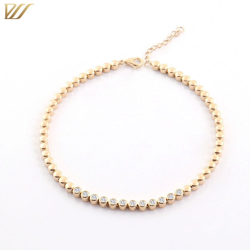 Bracelet Moisanite | 925 or argent sterling pour les femmes | Mariage en diamant | Gemstone Chain & Brangle de liaison 1