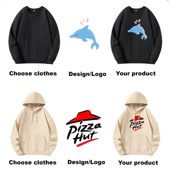 Оптовая продажа простых мужских свитшотов с индивидуальным логотипом - хлопковые свитшоты 1