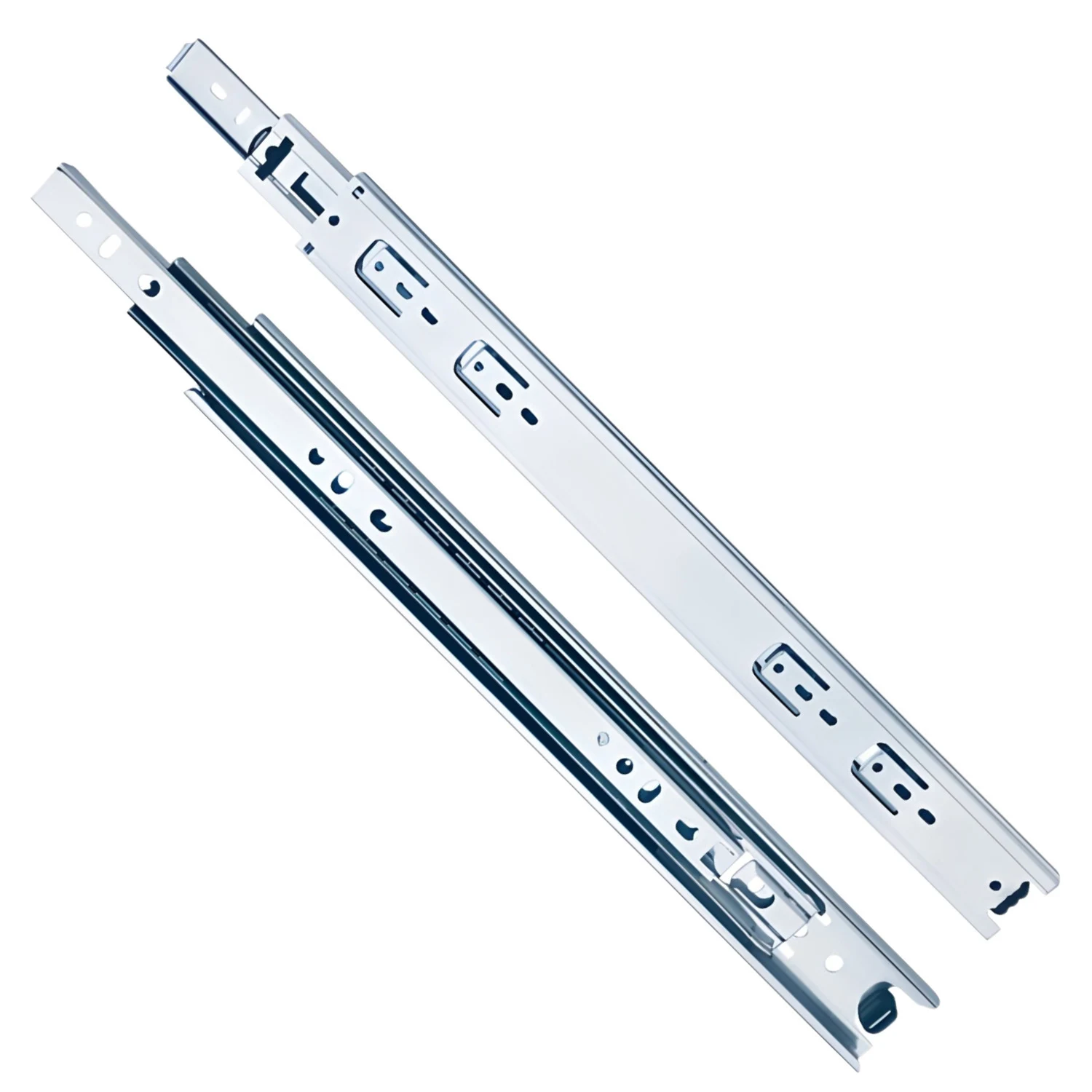 30mm Wide 3-Section Steel Drawer Slide Rail - 2.5m Length 1