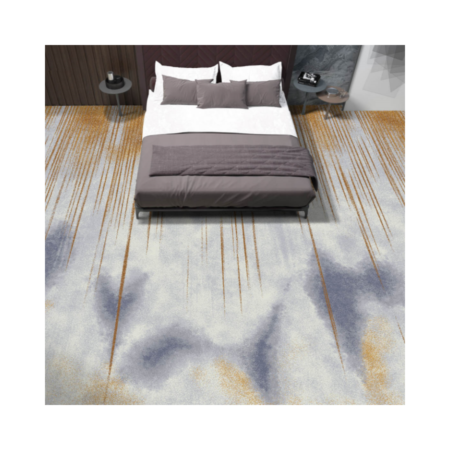 Minimalist Abstract Lines 3D Printed Wall-to-Wall Carpet 1