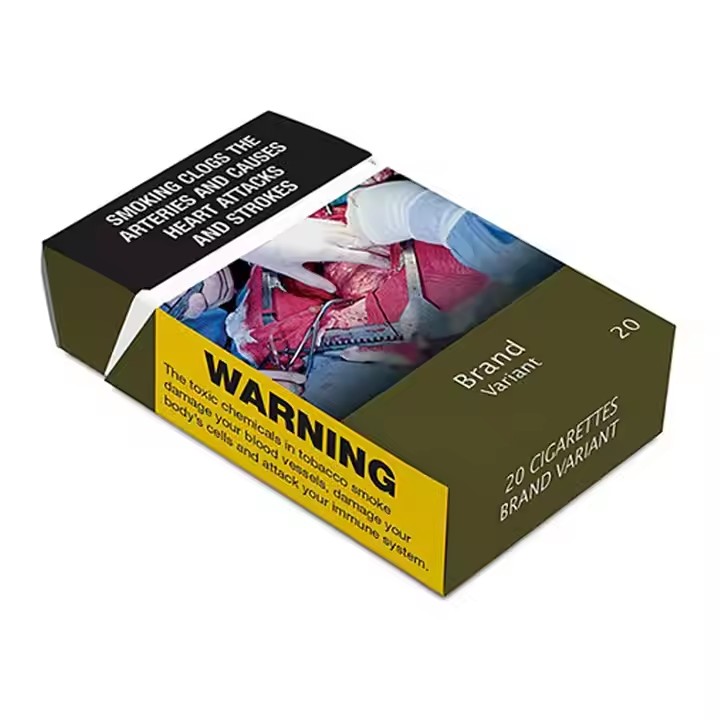 Standardisierte, schlichte Papierverpackung für Zigaretten und Tabakwaren 5