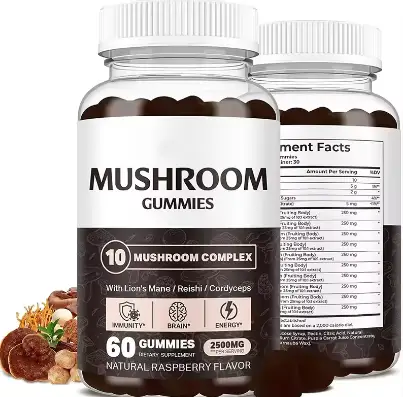 OEM Cordyceps Nootropic Mushroom Gummies 25,000mg, 60pcs 1