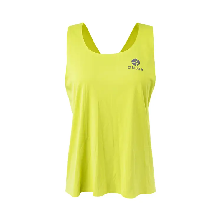 Camiseta sin mangas para correr, ligera, de secado rápido, personalizada, con sellado térmico, elástica, de alto impacto, transpirable y para entrenamiento. 1