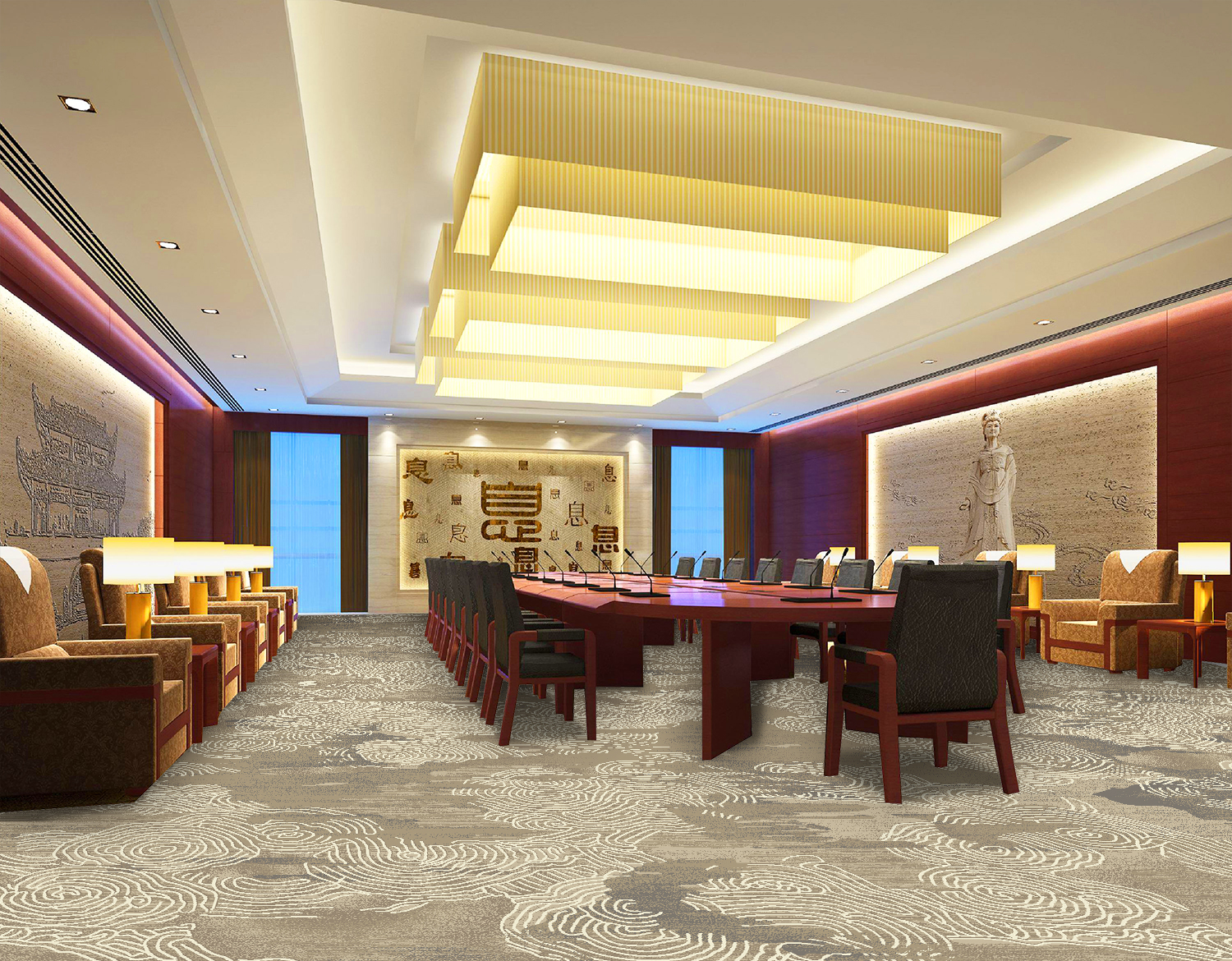 Tappeti per hotel in nylon multicolore di Dongsheng Group, misure personalizzate 6