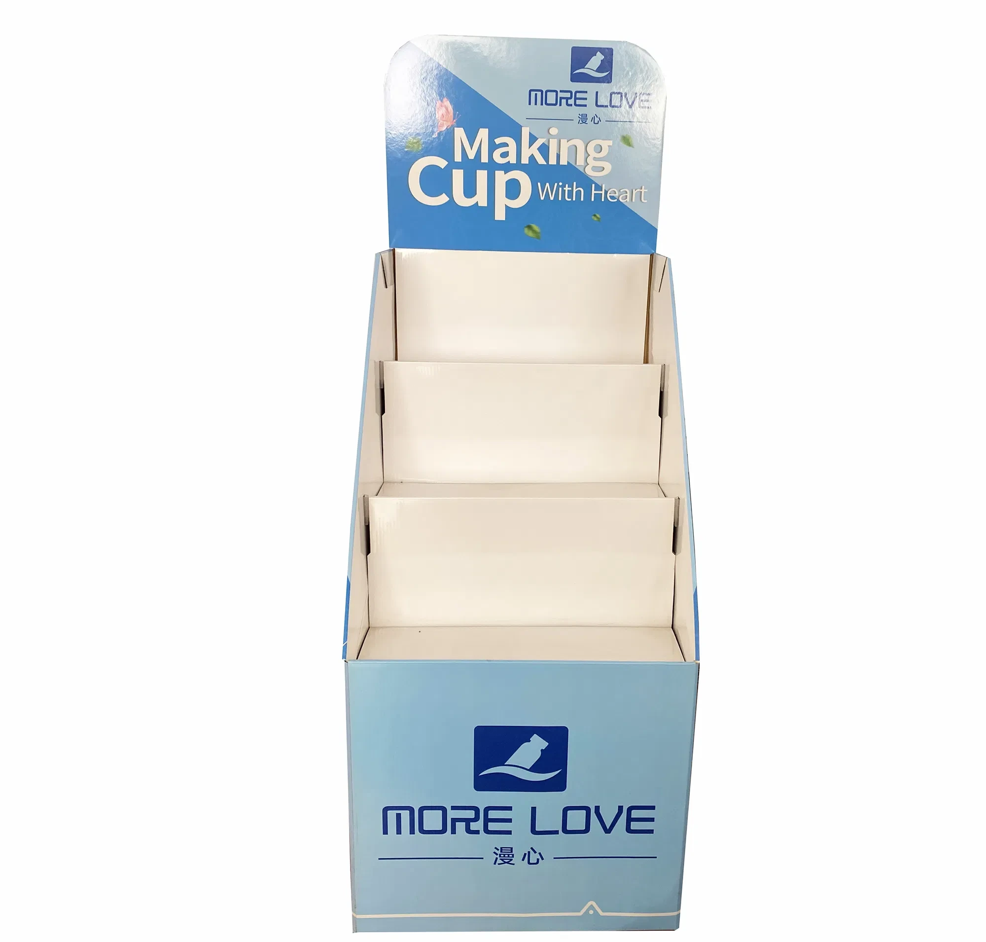 POSカスタムデザイン紙製小売カップディスプレイスタンド 1