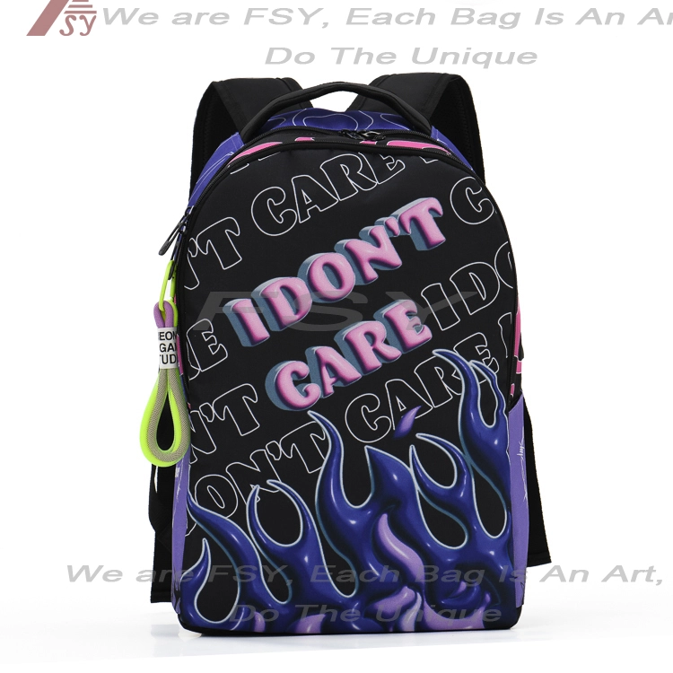 Factory Wholesale Fashionable 17 Inches College Student Backpack Waterproof Travel Cheap Girls School Bag For Kids Boy Bags 1