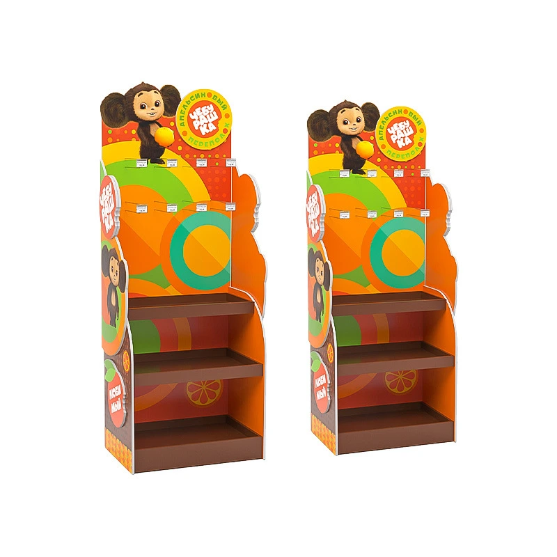 小売ディスプレイ用の調整可能なフックディスプレイスタンドと段ボールスタンド 1