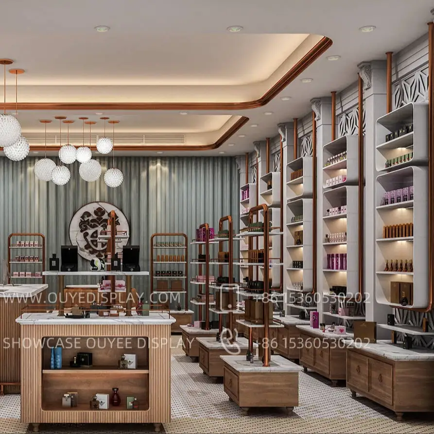 تصميم مجاني لتجهيزات عرض محلات العطور والروائح 1