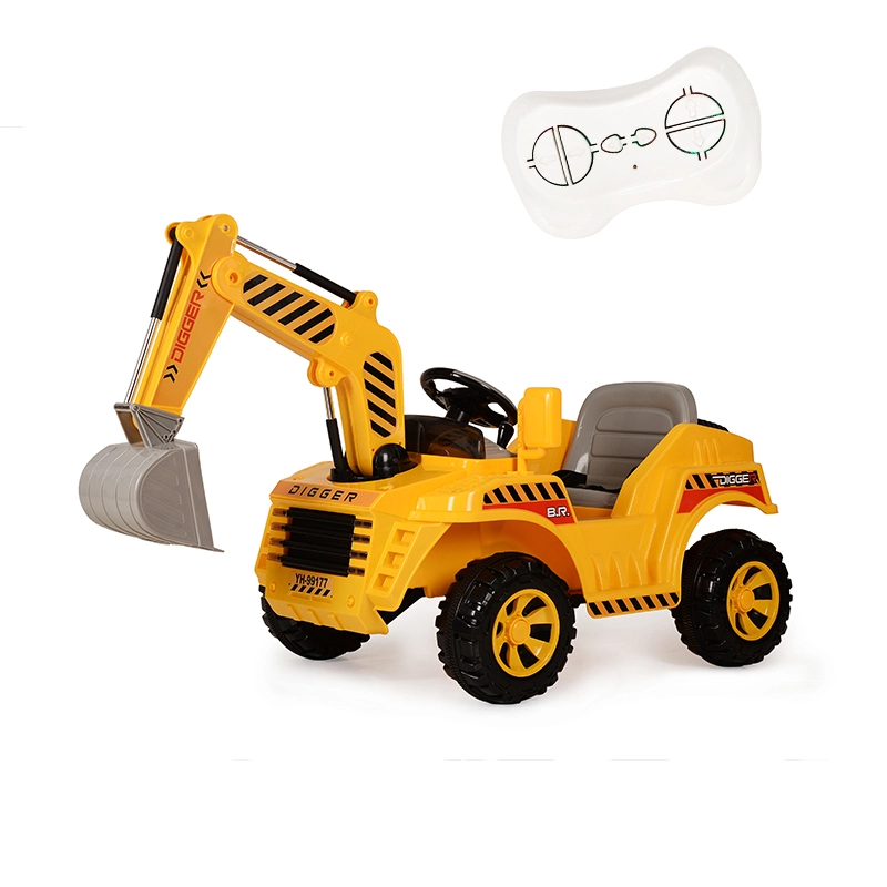 Single Motor Ride On Digger Car With Shock Absorbers Realistic Digging Arm Toy Vehicle 1