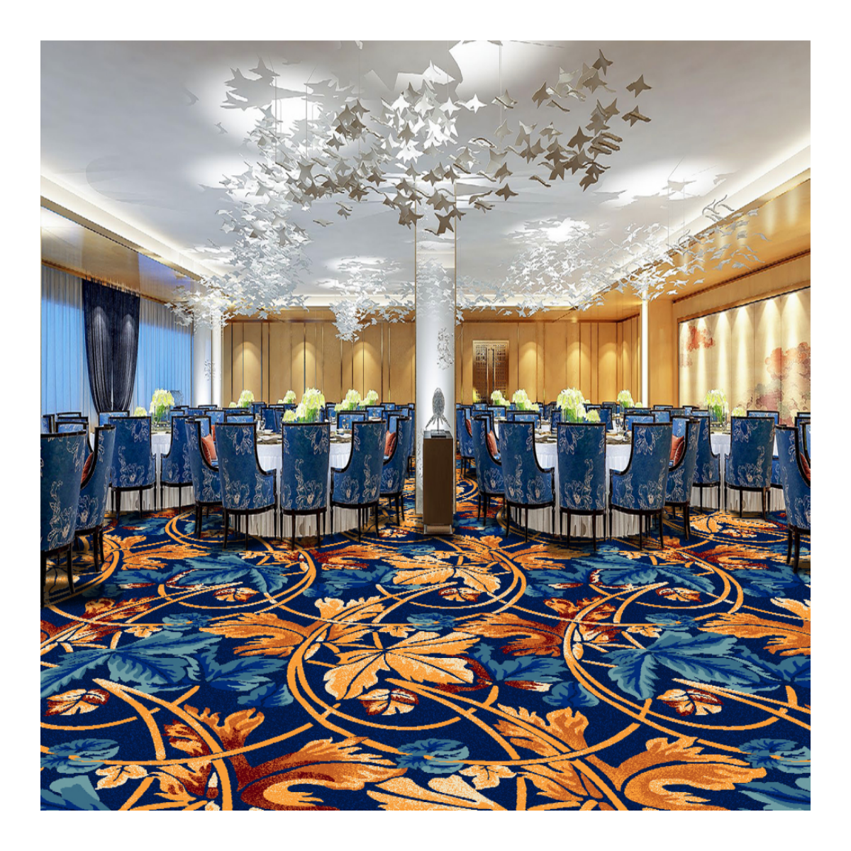 Custom Axminster Carpet for 5-Star Hotel Banquet Halls 1