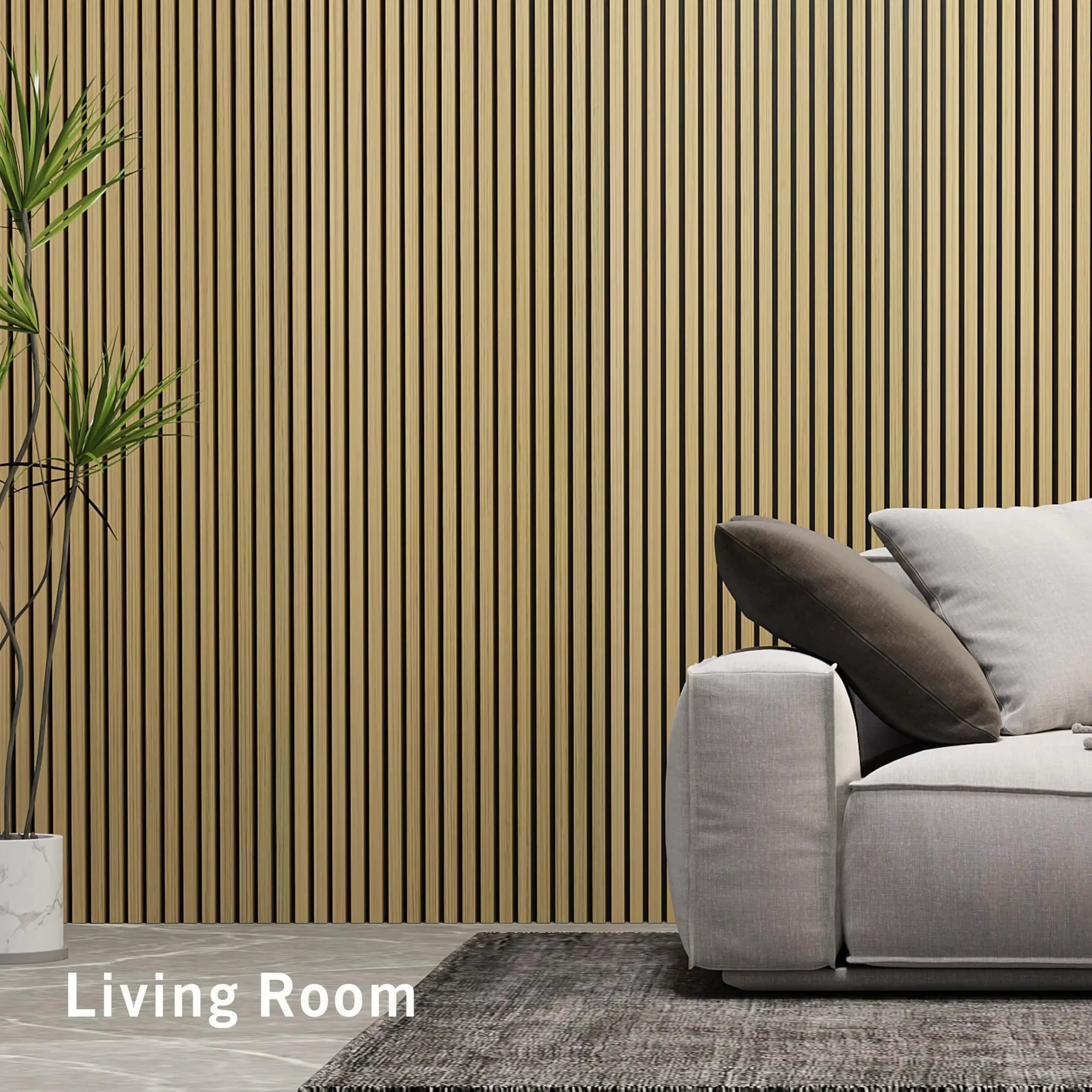 Wood Slat Acoustic Panels for Ceiling and Wall Soundproofing MDF Akupanel 1