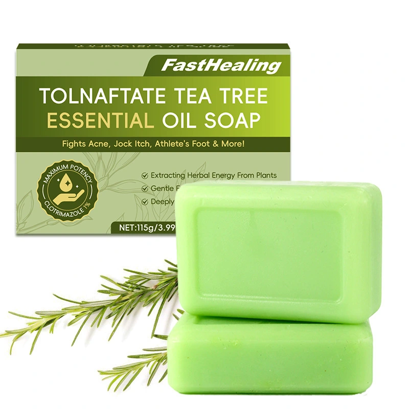 Tea Tree Essential Oil Handmade Bar Soap With Herbal Energy Deep Cleaning & Gentle For General Skin 1