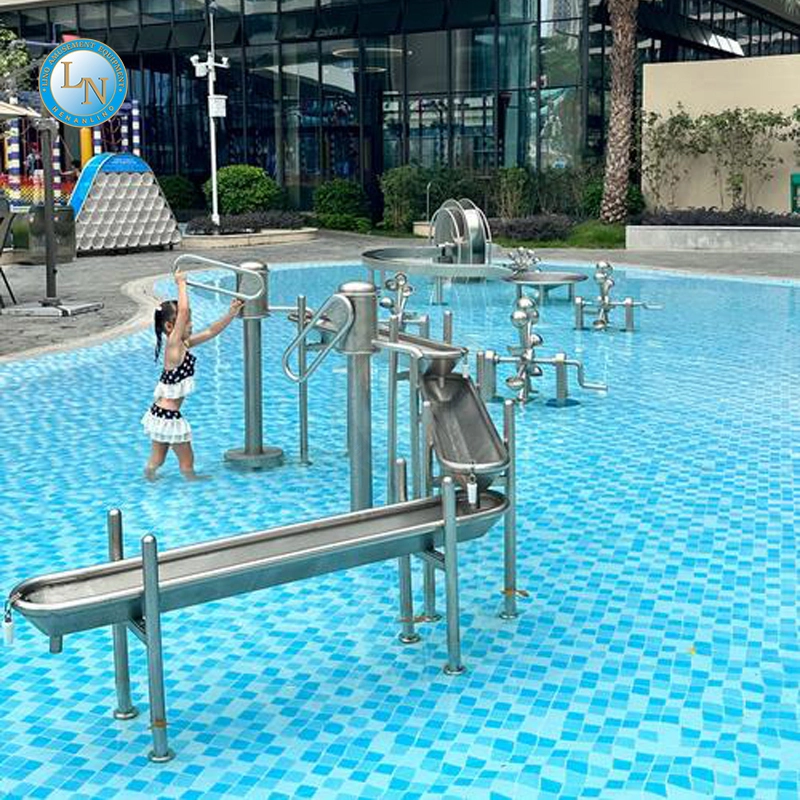 Indoor Aqua Play System | Arch Jet Spray & Screw Pump Facility for Interactive Water Fun | LINO 1
