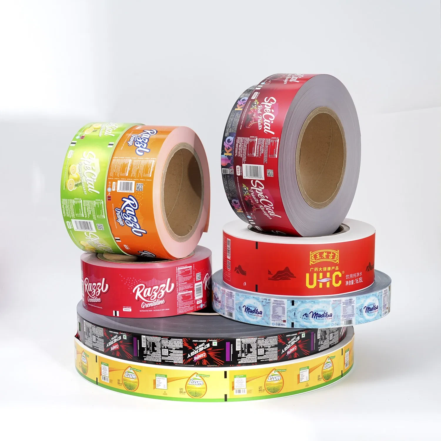 飲料およびボトル入り飲料水の包装用ホットメルト接着剤ラベル 1