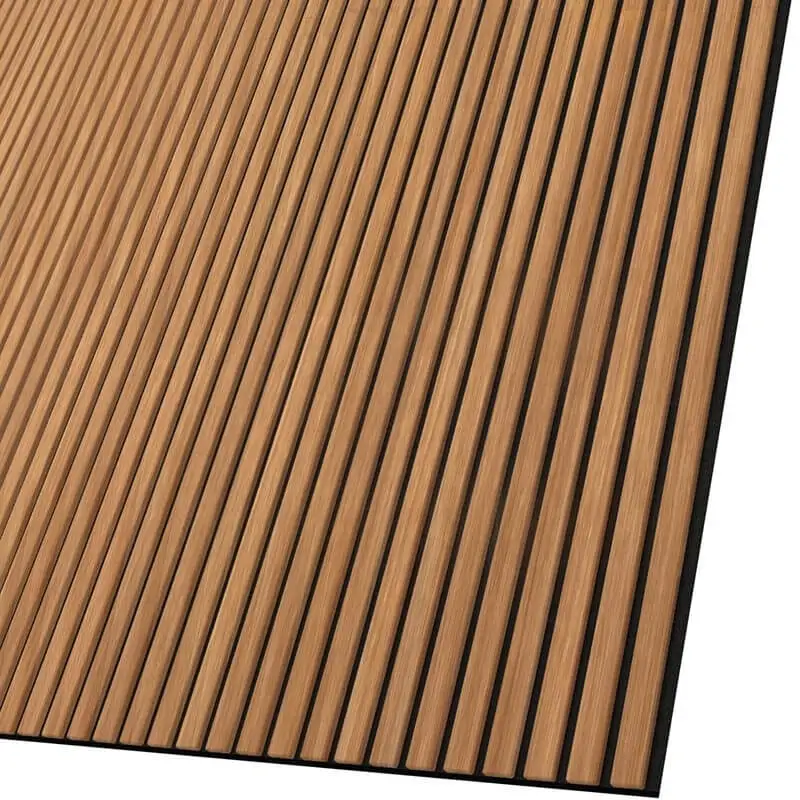 Acoustic Wood Slat Panel 2400x600mm Wooden Wall and Ceiling Soundproofing 1