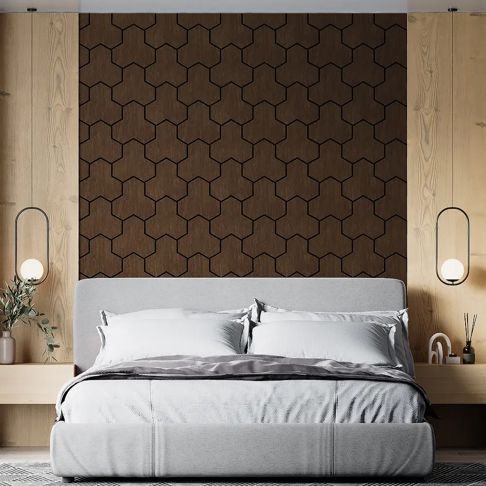 High Gloss 18mm Aluminum Fluted Waterproof Routed MDF Acoustic Wall Panel 1