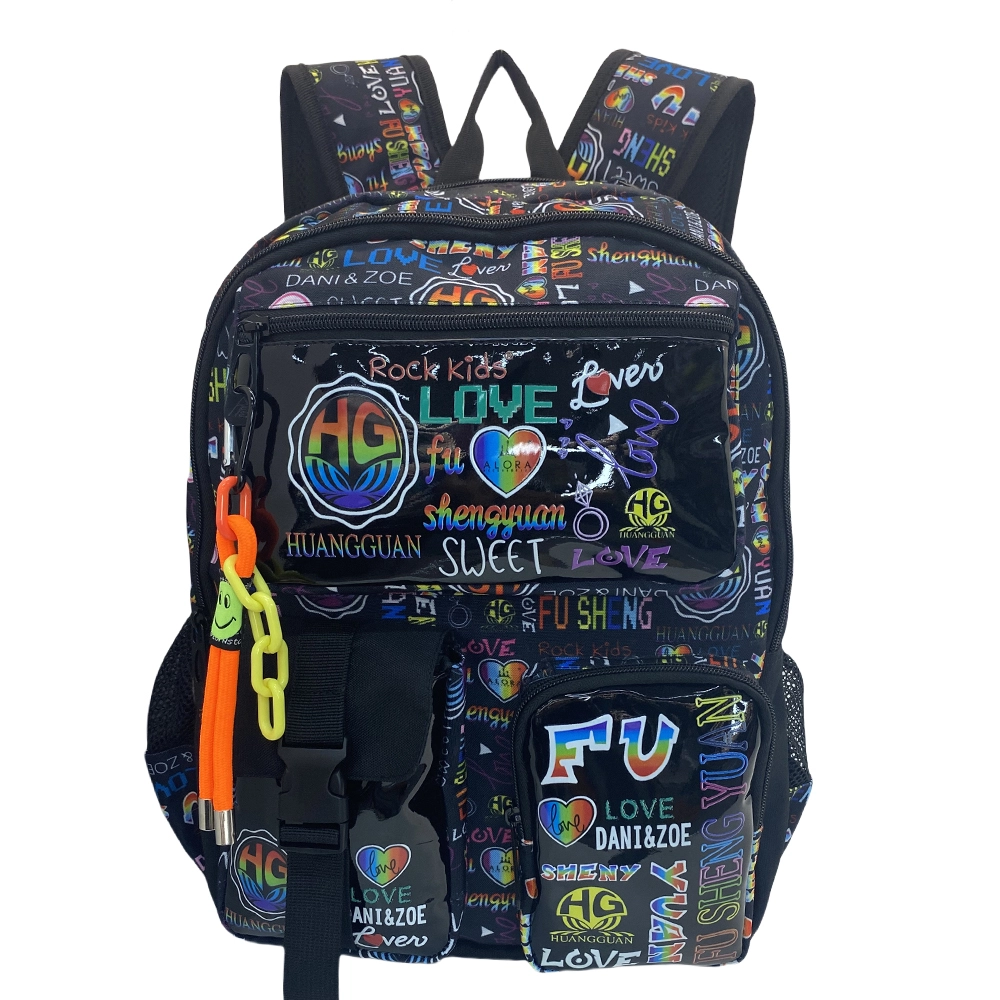 New Arrival High School Student Bags Custom Print Pattern Casual Bag Youth College Computer Backpack With Multiple-pocket 1