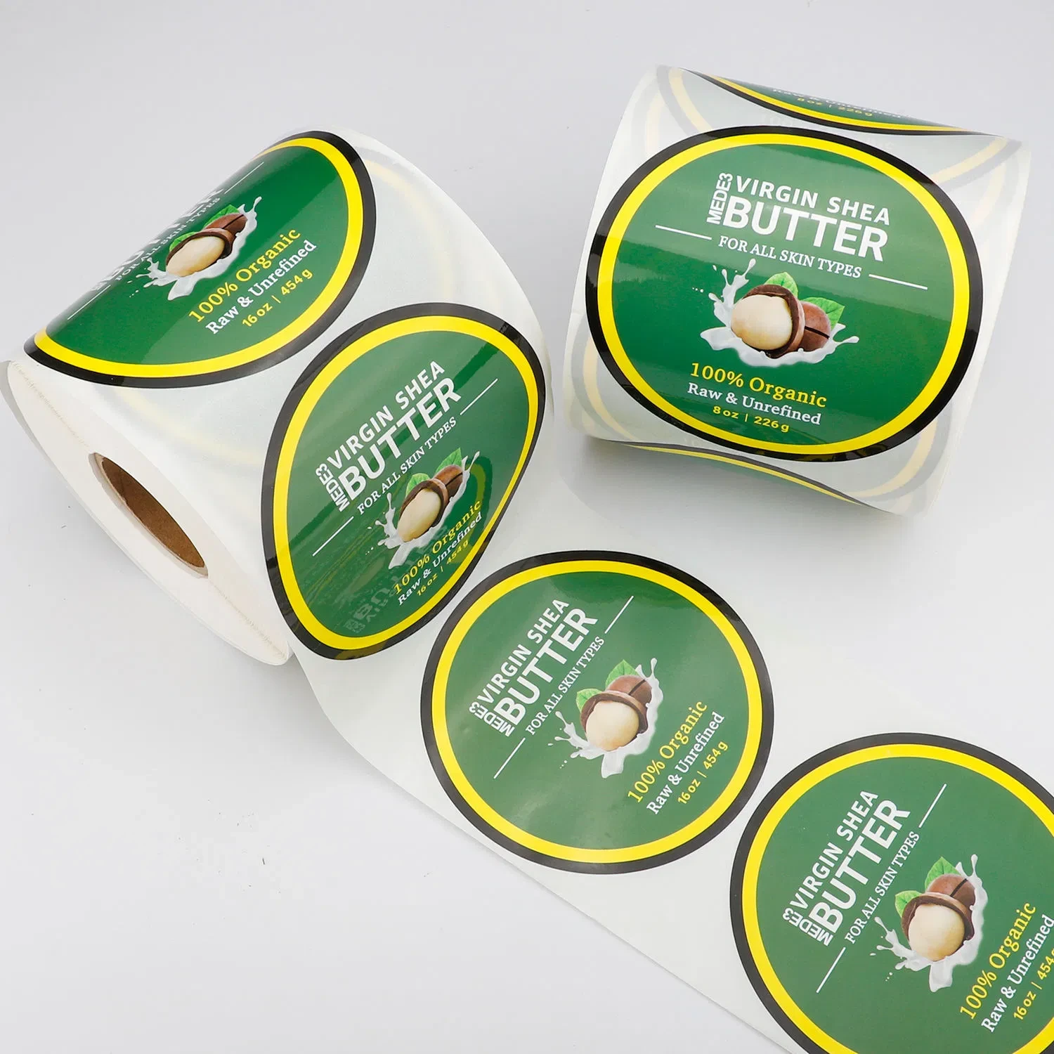 Self Adhesive Waterproof Poly Product Label Stickers Custom Gold Foil Supplement Labels 1