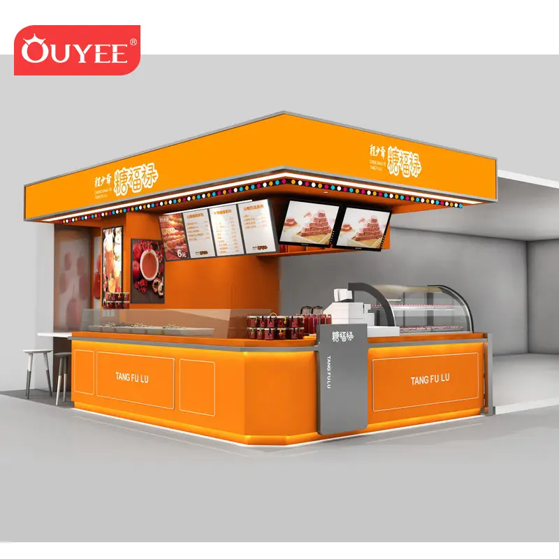 Chiosco per pizza, waffle e crêpe con design 3D gratuito. 1