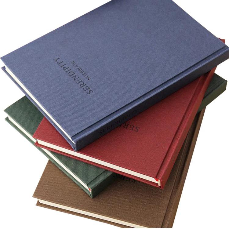 OEM Factory Custom Hot Sale High Quality Linen Fabric Hard Cover Journal Planner Notebook Printing 1