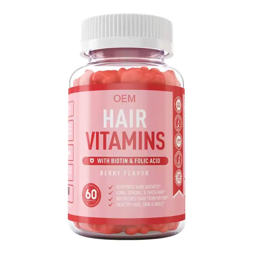 Hair Growth Vitamins Gummies with Collagen & Biotin 3g x60 1