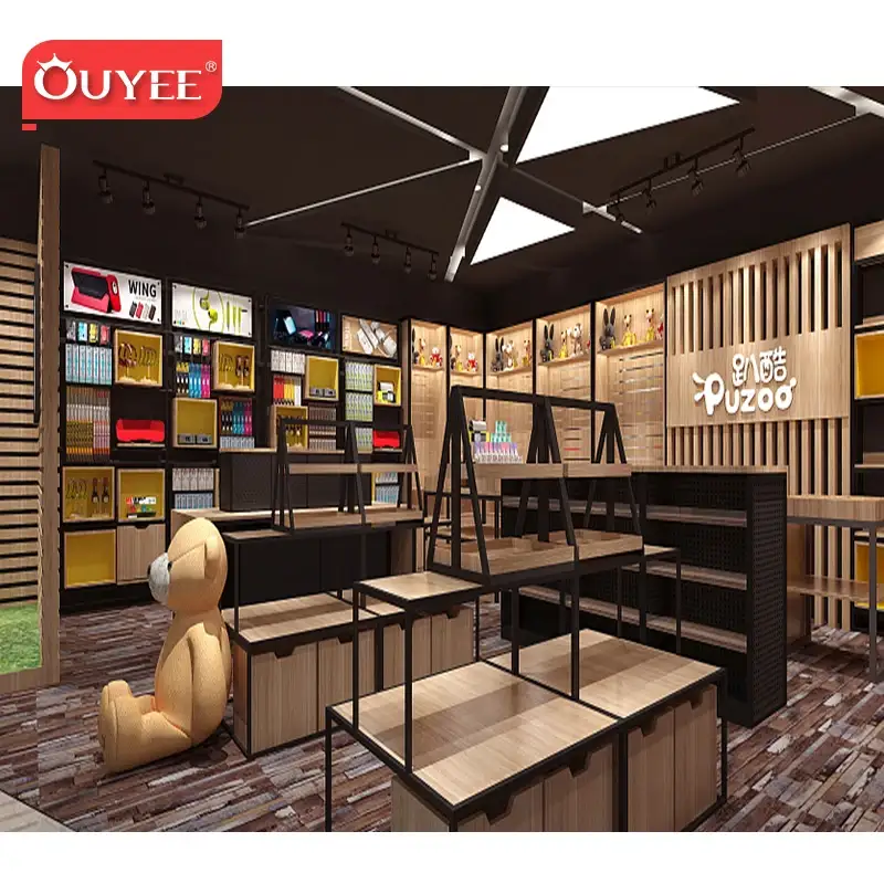 Interior personalizado para loja de celulares e balcão de exposição para loja de telefones celulares 1