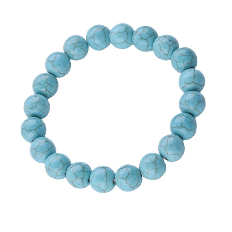 8mm Elastic Turquoise Adjustable Bohemian Style Bracelet 1