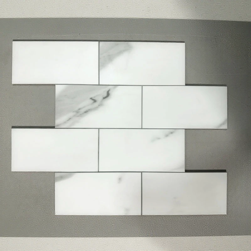 50x100mm Chip dot 300x300mm sheet SPC Peel and Stick Self-Adhesive Mosaic Wall Tiles Brick Wall Imitation Modern Mosaics Product 1