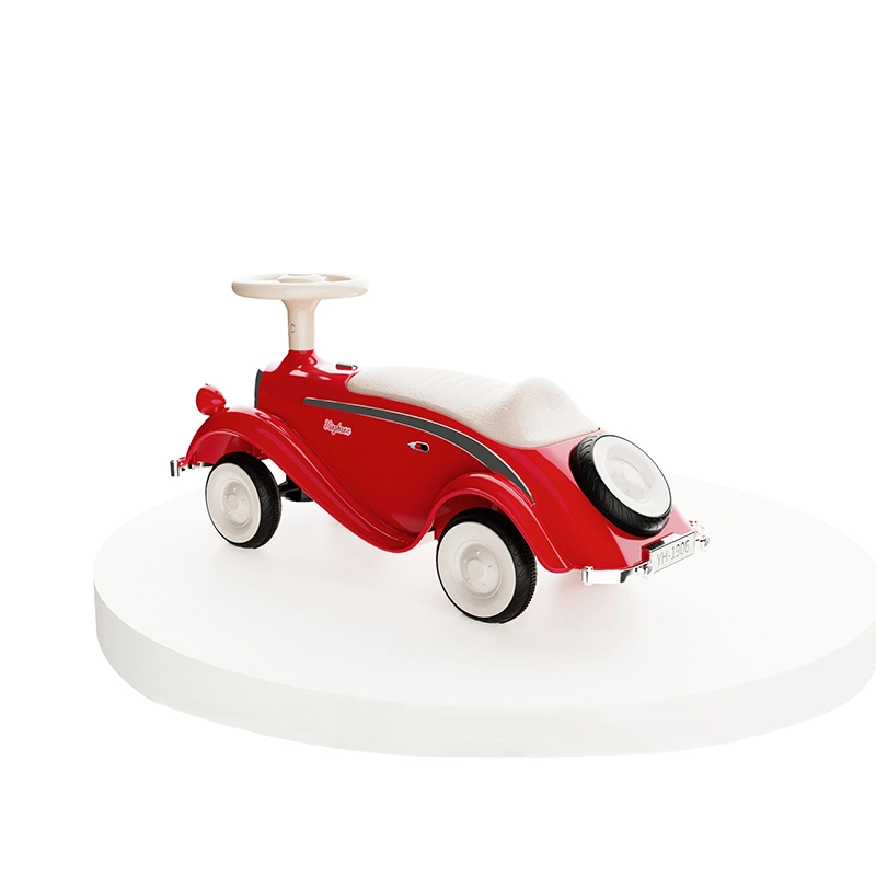 Custom Oem & Odm Service Red Blue Cream Toy Car Plastic Floor-to-floor Ride-on With Music & Sliding For Kids 1