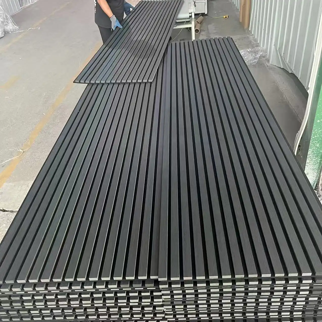 Interior Wood Slat 3D Acoustic Panels Sound Absorbing Wall Soundproof Panel 1