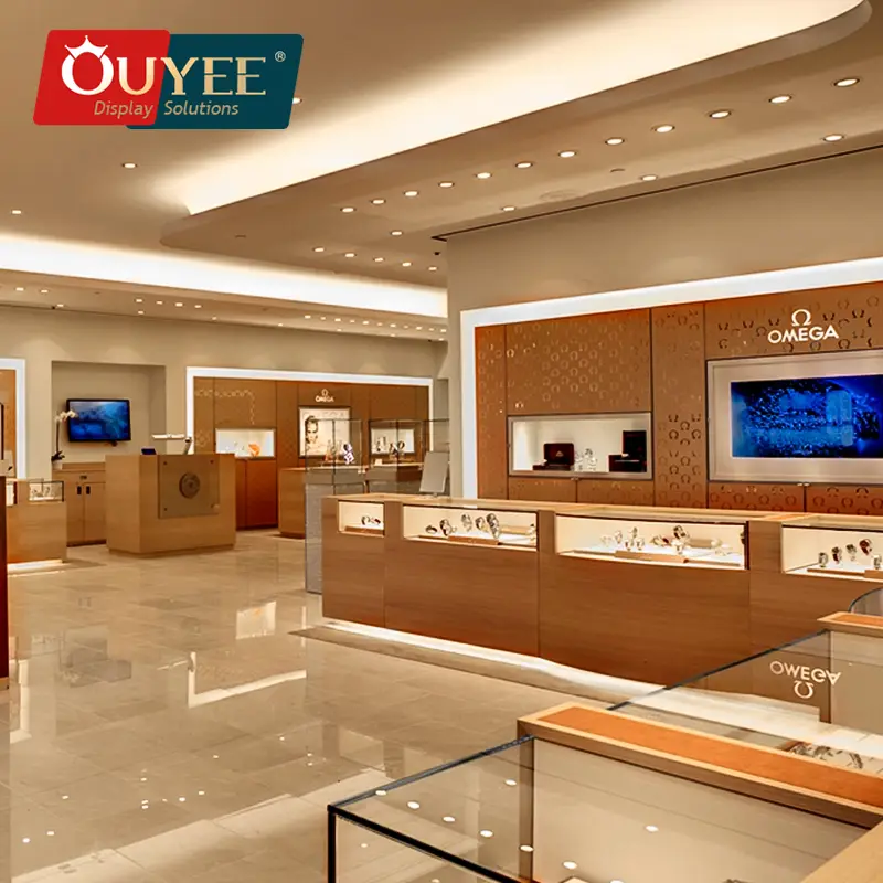 Móveis sob medida para vitrines e expositores de joias. 1