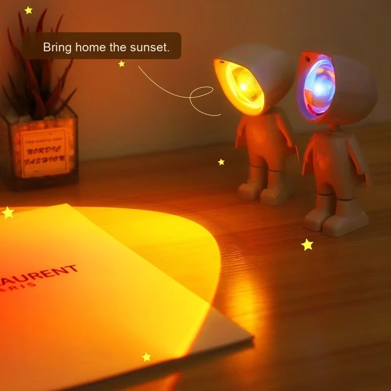 Astronaut LED Projection lamp With 360° Rotation GL-DCPX Infinitely Dimmable Touch Switch USB Charging and Atmosphere lamp for Children's Room 1