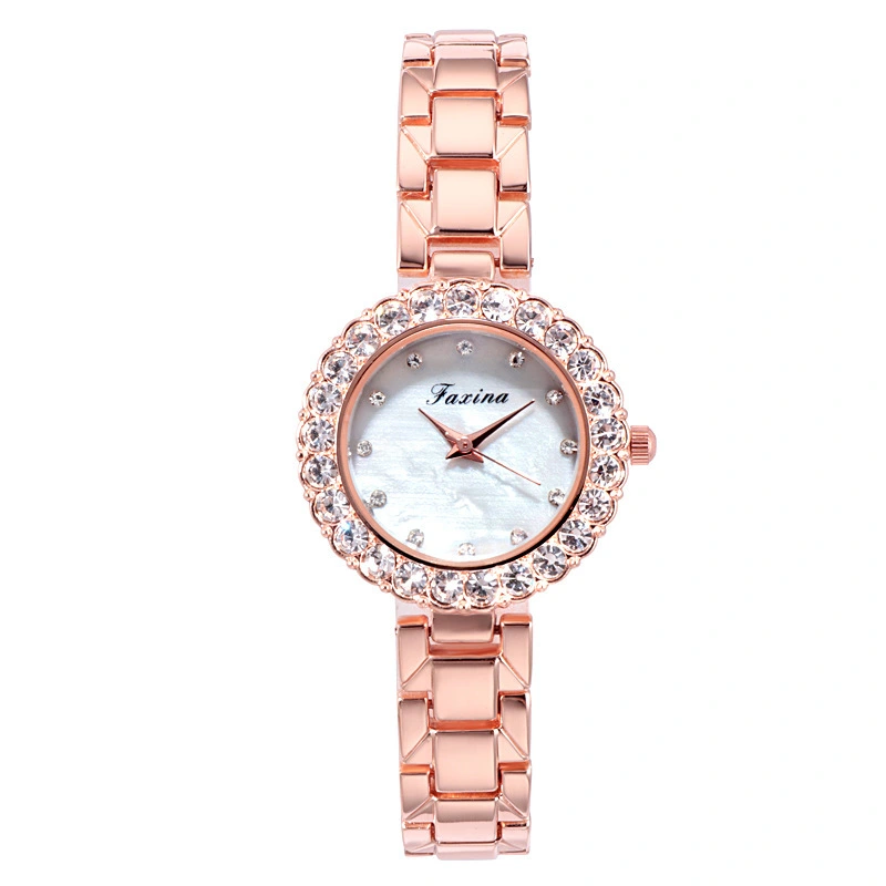 Manufacturer Wholesale Fashion Fashion Exquisite Bracelet Watch Two-piece Set Of Diamond Clasp Women's Light Luxury Bracelet 1