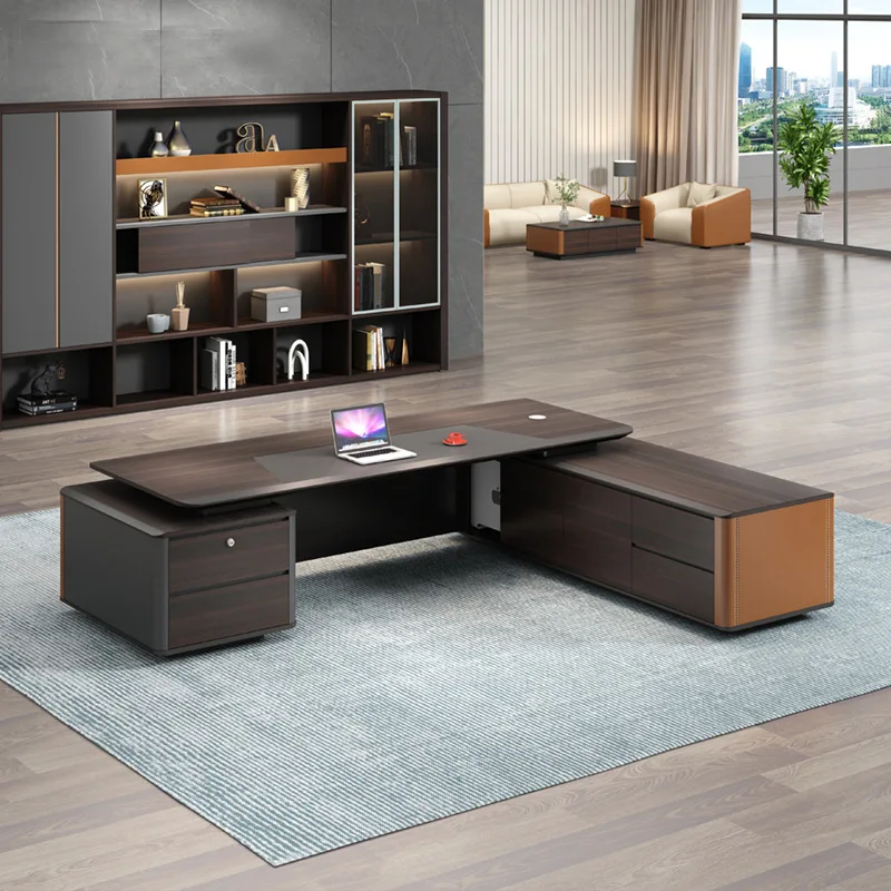 Modern Luxury Executive Office Desk Simple Modern Boss Furniture Ce ...