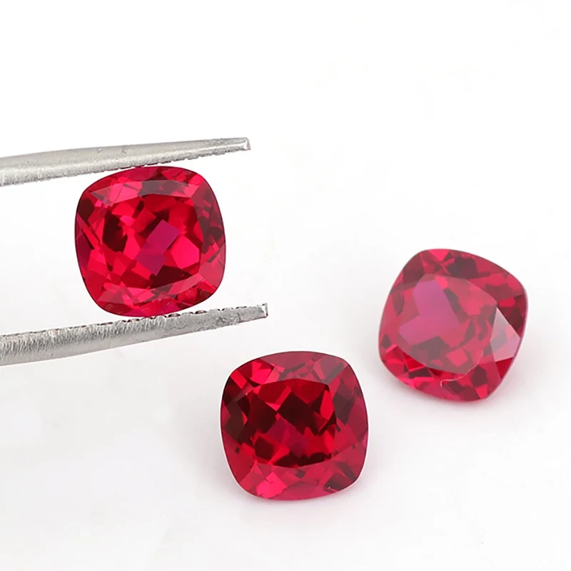 Provence Gems Lab Ruby Gemstone Sapphire Diamond Cushion Cut 1 Carat 2 Carat 3 Carat Lab Gemstone Ruby 1