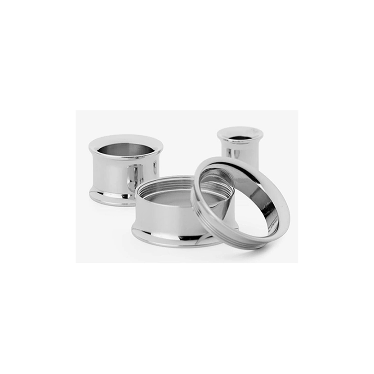 Internally Threaded Screw On Ear Hollow Tunnels Plugs Expander Body Piercing Jewelry Eternal Metal Astm F136 Titanium Qingdao 1