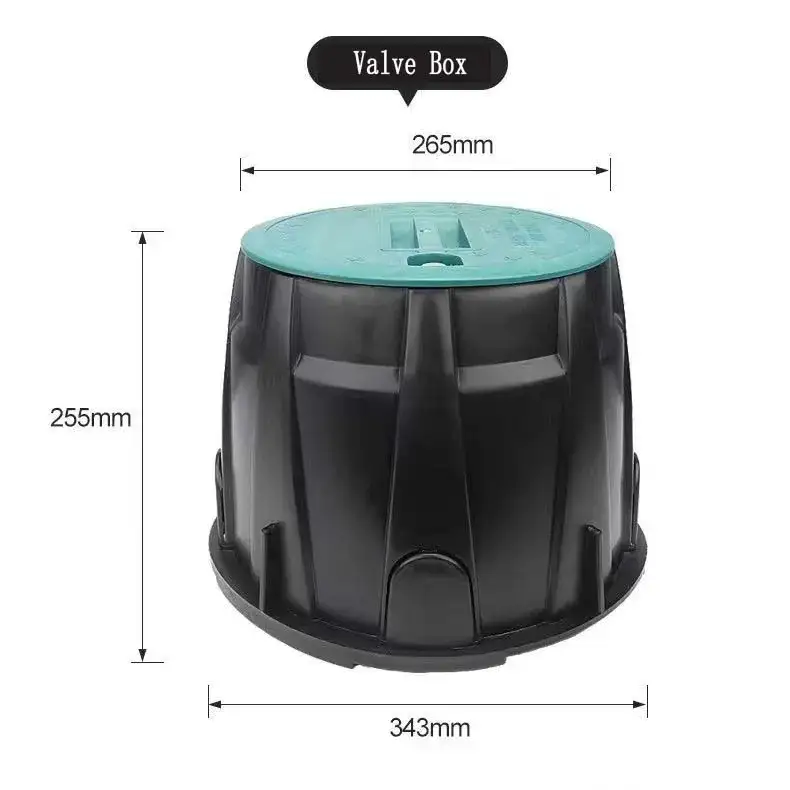 10英寸PP材质滴灌控制阀盒，带重叠盖 1
