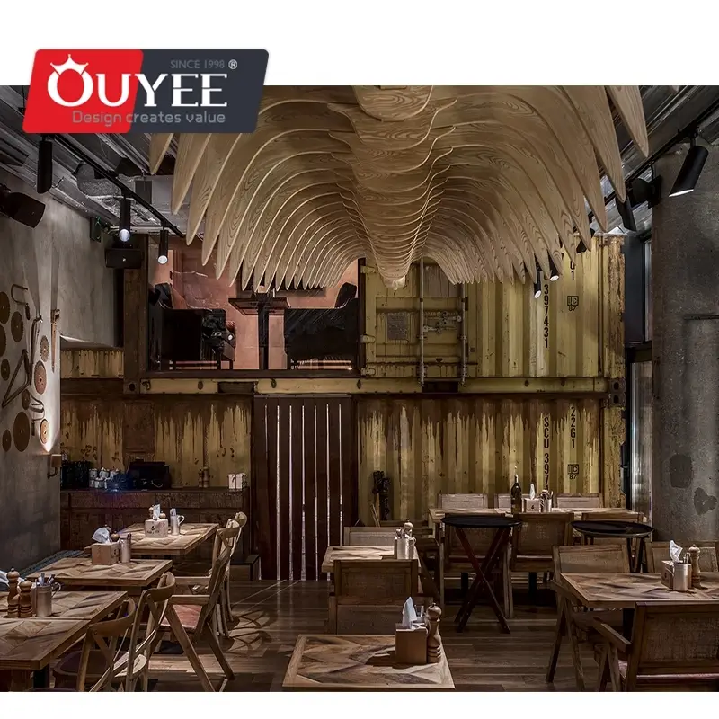 Tragbare Holzschränke, Kaffeetheken für Cafés 1