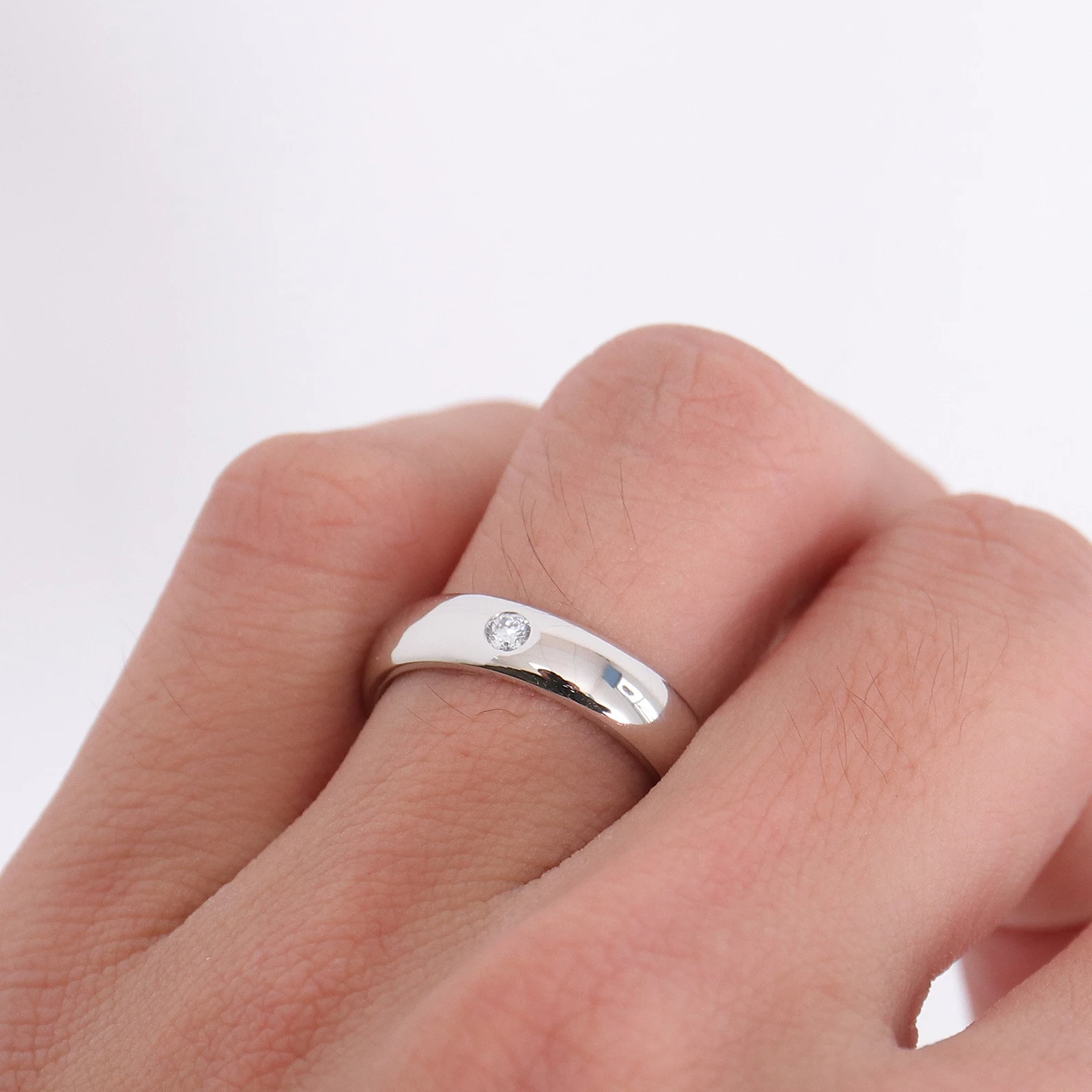 Simple Moissanite Jewelry Diamond Ring Men Vvs Moissanite Diamonds Gra Certified Hip Hop Band Men Rings 1