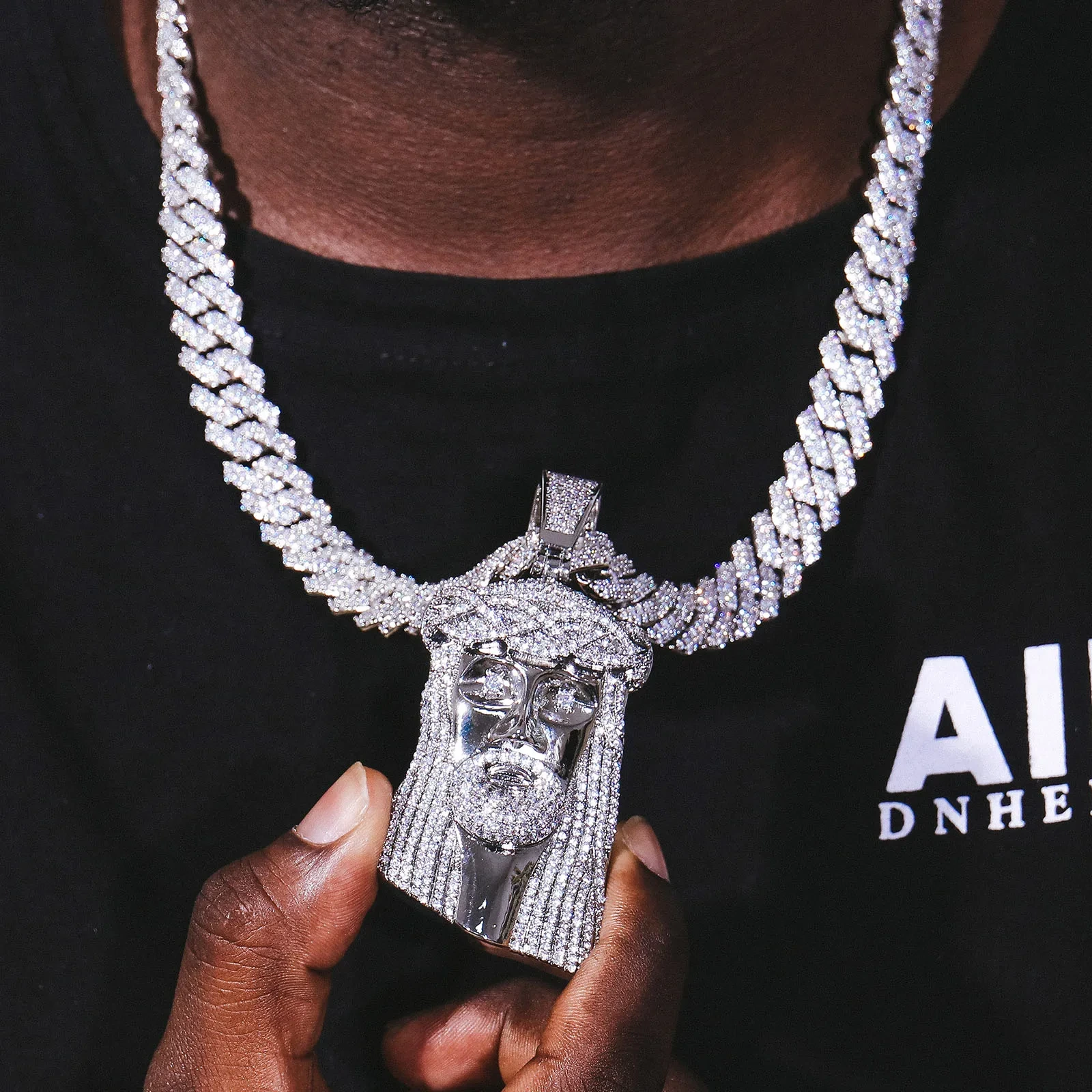 Jesus Pendant 925 Silver Custom Iced Out Pendant Gold Plated Hip Hop Jewelry Jesus Piece Pendant Moissanite 1