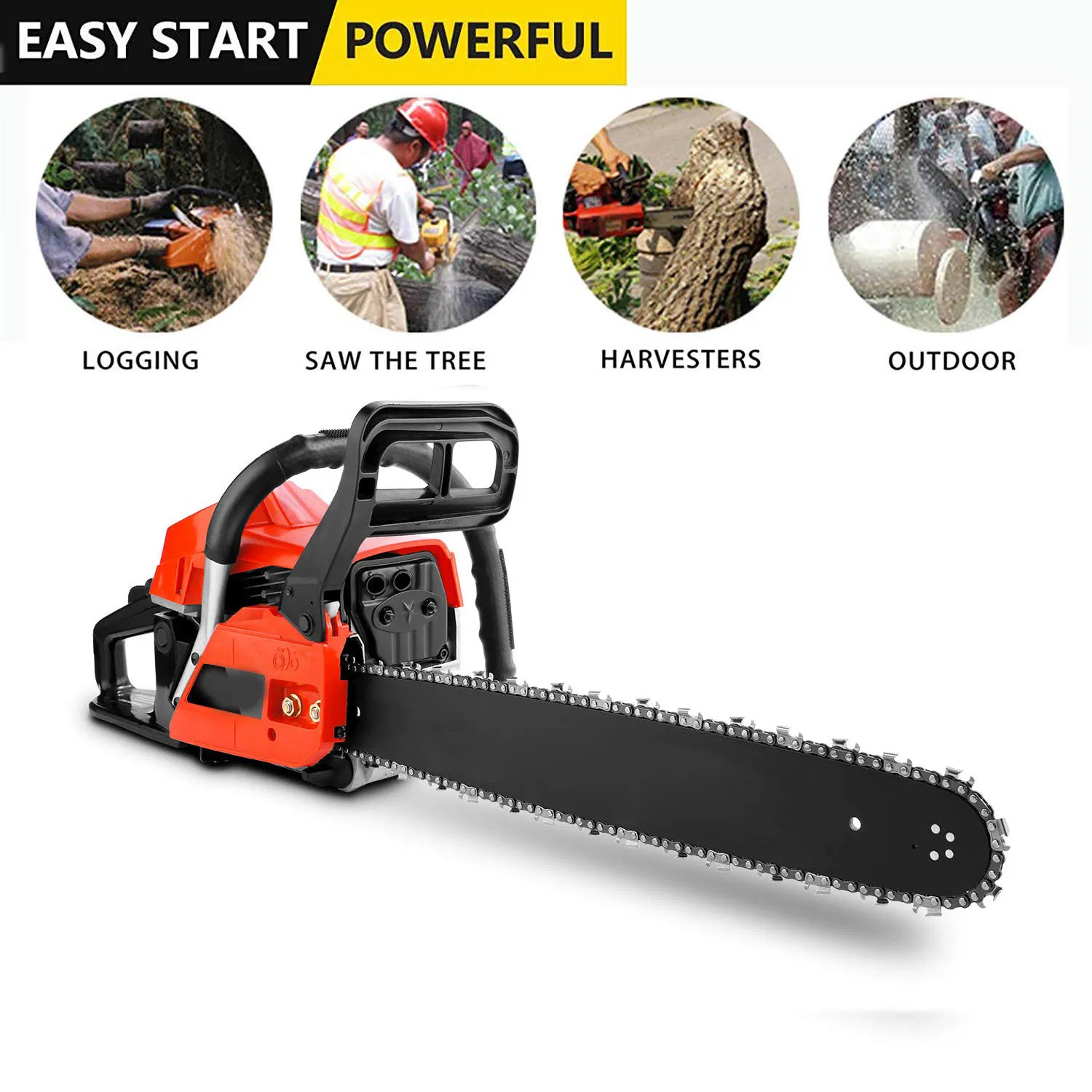 52cc Gas-Power Chainsaw with Anti-Vibration System (GS5200B) 3