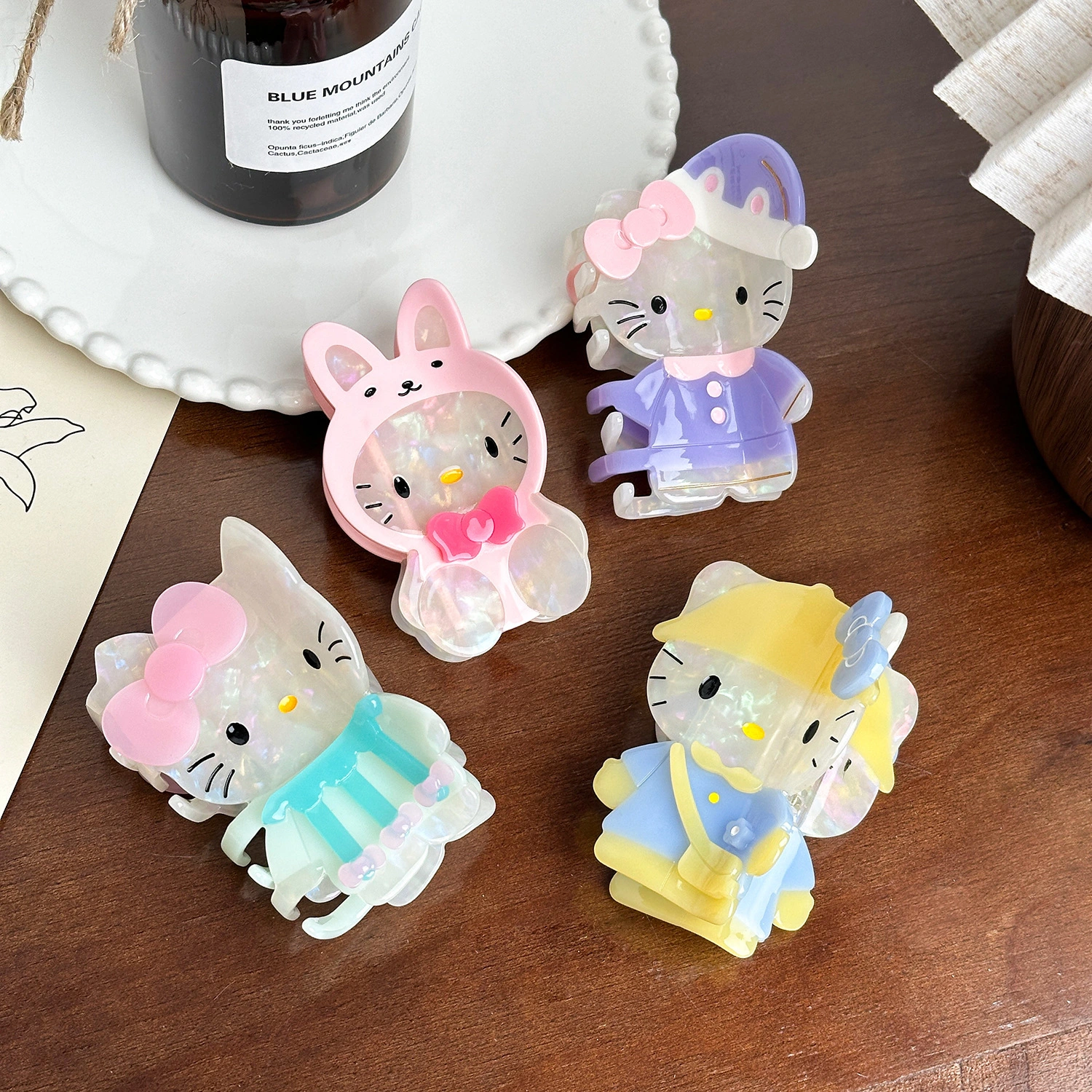 Dowell Cute Cartoon Acetate Hair Claw European Style New Design Hair Decoration Clip Accessories 1