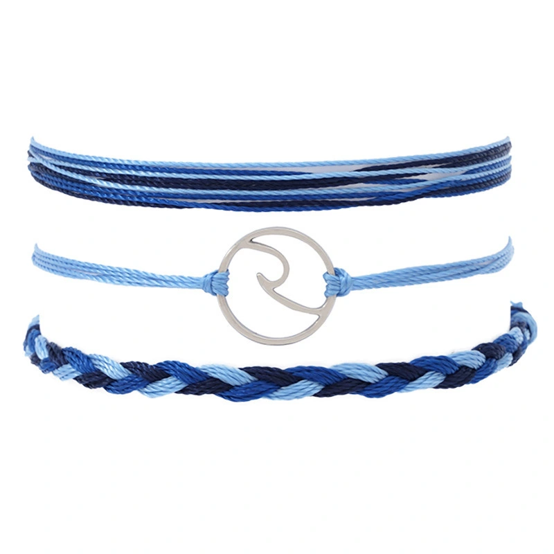 Surfer Wave Ocean Wave Adjustable Waterproof Handmade Friendship Bracelet Summer Sunflower Bracelets Anklets Jewelry 1