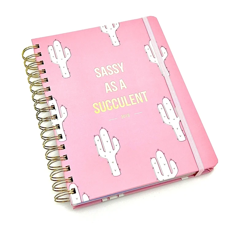 Customized A4 A5 Hardcover Planner Spiral Fashion Diary
Notebook 1