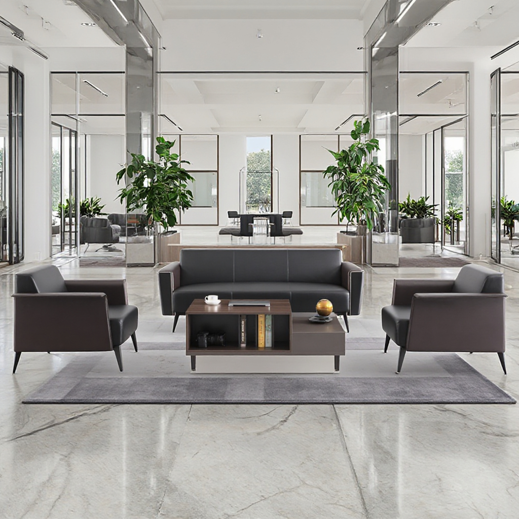 Luxuriously comfortable office sofas with durable and functional features 1