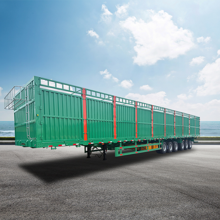 6 Axle Heavy Duty Cargo Fence Stake Trailer - LUYI 7