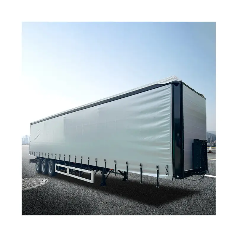 Box Semi Trailer Side Curtain Truck Trailer 1