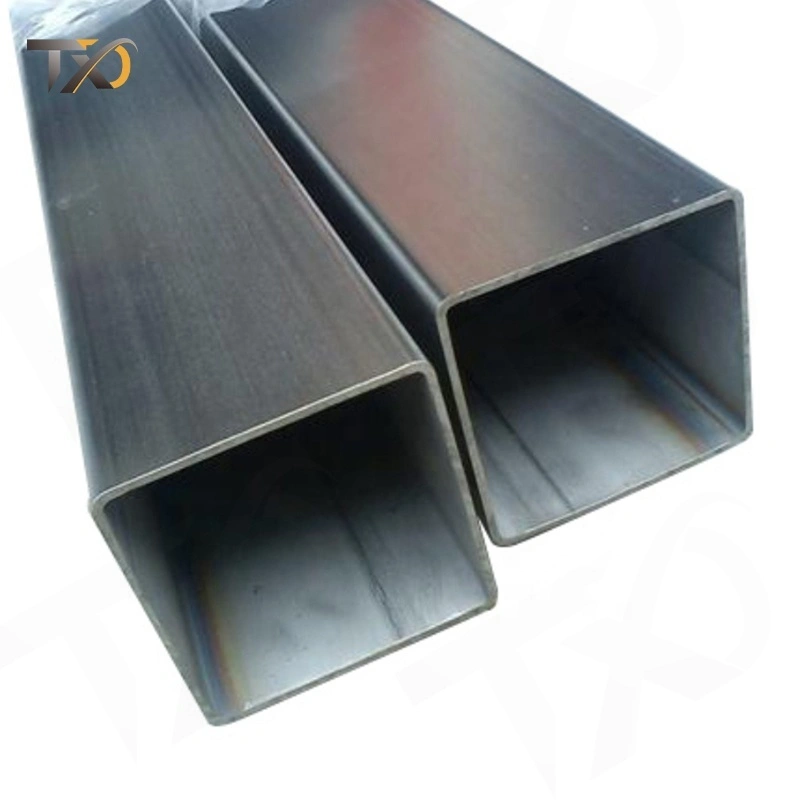 AISI 201 304 2-8mm HL Stainless Steel Square Pipe for Gas Systems 1