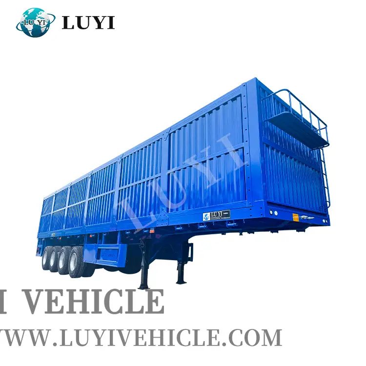 4-axle Adjustable air suspension Box Semi-trailer 1