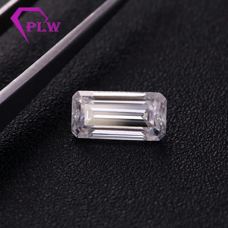 Provence Jewelry Emerald Cut Moissanite Loose Stone Ef Color 1ct 1